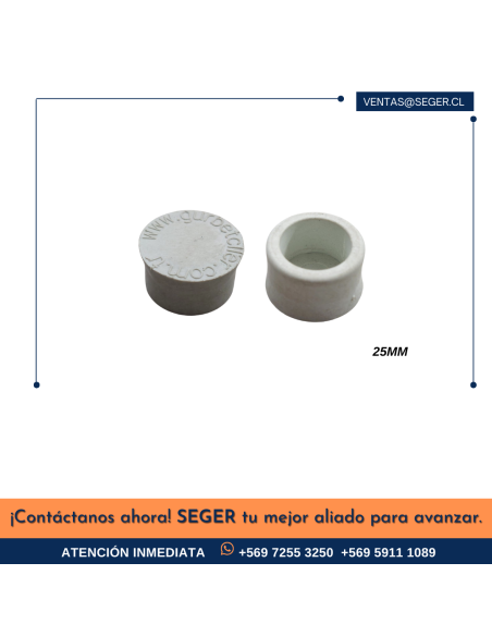 TAPÓN PLÁSTICO 25MM PARA MOLDAJE
