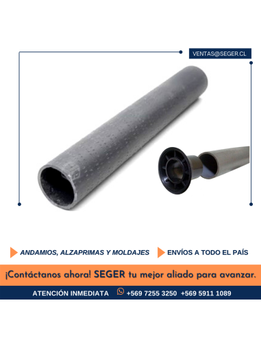 TUBO PVC ESTRIADO 25MM X 3000MM PARA MOLDAJE