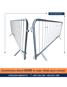 Valla Peatonal SEGER 2.0mt | Pintura al Horno | Stock Hoy 2