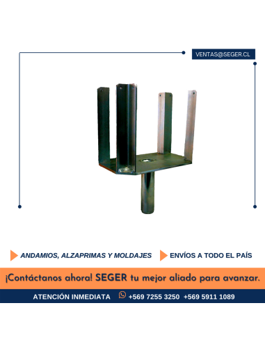 CABEZAL GALVANIZADO PARA ALZAPRIMA