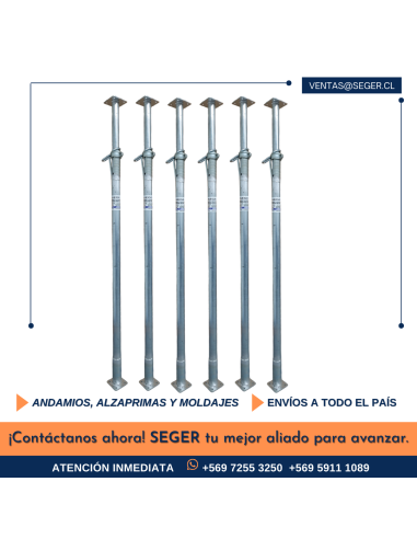 ALZAPRIMA A-300 TIPO ALEMANA GALVANIZADA BASE REFORZADA