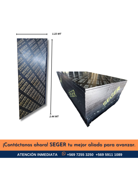 TERCIADO FENOLICO PREMIUM 18MM 1.22X2.44MT LOGO SEGER