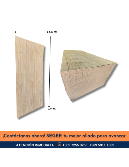 TERCIADO RANURADO 9.0MM 1.22X2.44MTS