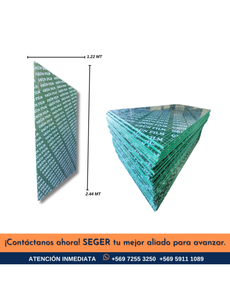 TERCIADO FENOLICO PLASTIFICADO 18MM 1.22X2.44MT