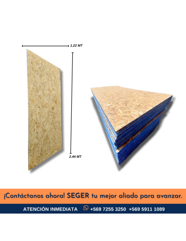OSB 9.5MM 1.22 X 2.44MT ESTRUCTURAL TIPO AMERICANA CALIDAD PREMIUM