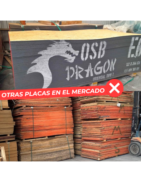 OSB 9.5MM 1.22 X 2.44MT ESTRUCTURAL TIPO AMERICANA CALIDAD PREMIUM