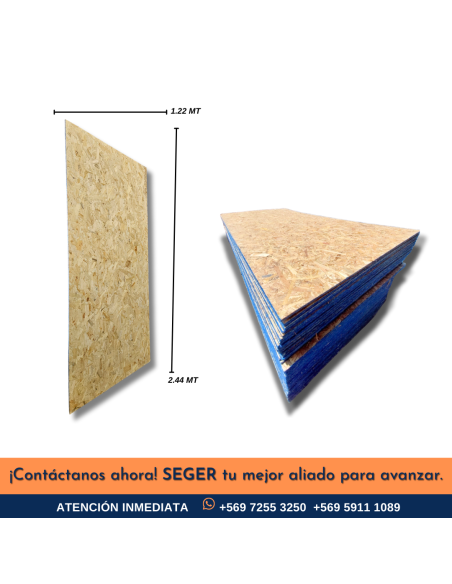 OSB Estructural 9mm 1.22x2.44mt Premium | Seger