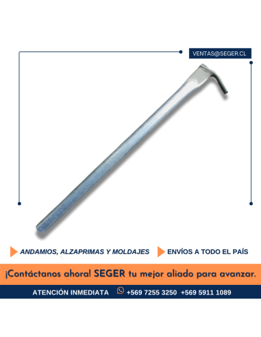 BRAZO DE ARRIOSTRE 1.0MT TUBO PINTADO AL HORNO