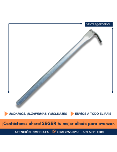 BRAZO DE ARRIOSTRE 1.0MT TUBO PINTADO AL HORNO