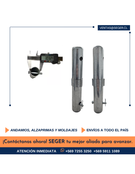 KIT ESPIGA, PASADOR Y CLIC PARA ANDAMIO A-95