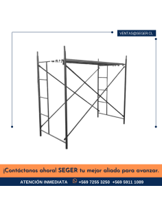 Andamio Profesional A-100 Gris con Pintura Anticorrosiva - Seger Chile