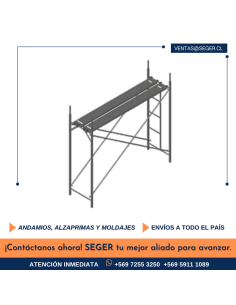 Andamio A-70 Gris Anticorrosivo | Calidad SEGER | Stock Hoy